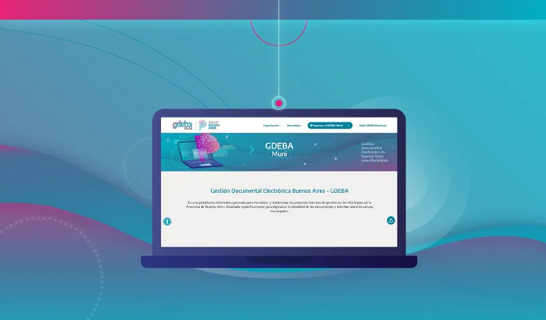 Imagen ilustrativa para la novedad: una notebook encendida con el inicio del nuevo portal en la pantalla.